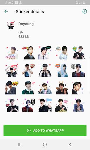 NCT 127 WAStickerApps KPOP Idol for Whatsapp screenshot 1