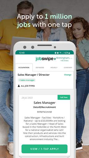 JobSwipe - Get a Better Job! screenshot 1