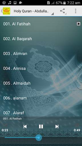 Abdullah Basfar Full Quran Offline mp3 screenshot 2