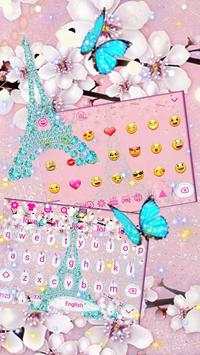 Girly Paris Keyboard theme screenshot 2
