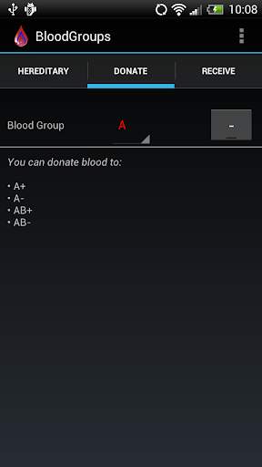 BloodGroups screenshot 2