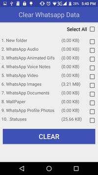 Clear Whatsapp Data screenshot 2