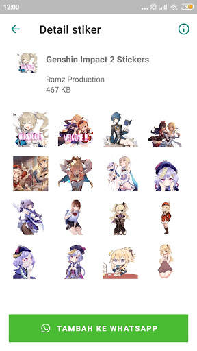 Genshin Impact Sticker For WhatsApp screenshot 6