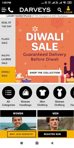 Darveys Luxury Shopping India screenshot 2