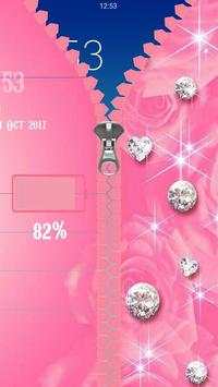 Diamond Zipper Screen Lock screenshot 2