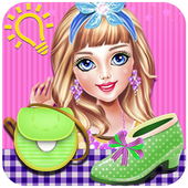 Shoes designer girls games icon