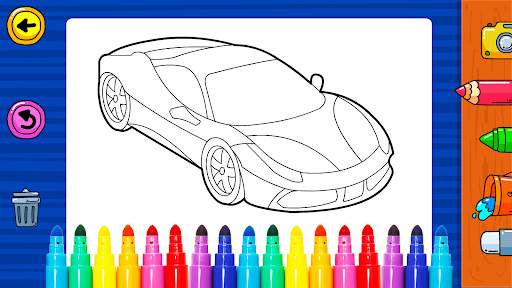 Learn Coloring & Drawing Car Games for Kids screenshot 5