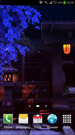 Real Zen Garden 3D: Night LWP screenshot 3