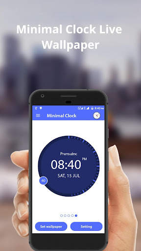 Minimal Clock Live Wallpapers screenshot 3