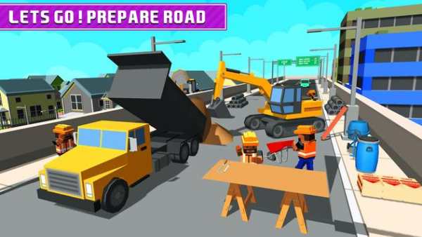 Blocky Highway Road Building screenshot 14