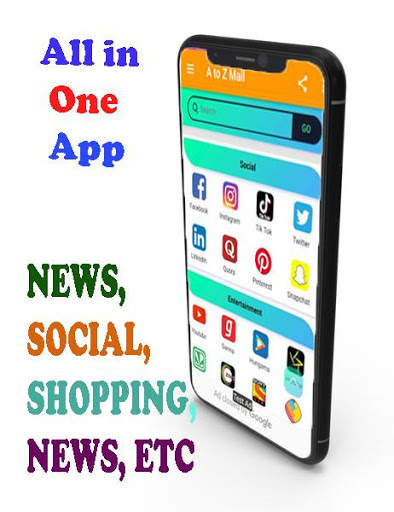 A to Z Mall : Shop,Social ,Foods,News, All in One screenshot 1