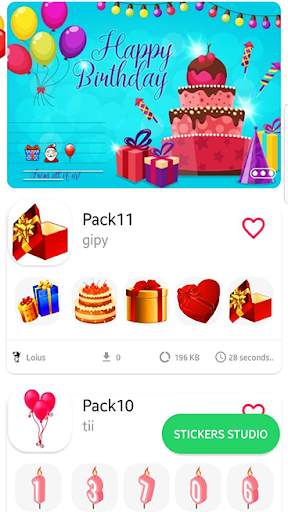 Stickers Happy birthday Animated for whatsapp🎊 screenshot 7