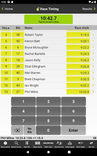 Webscorer Race & Lap Timer screenshot 9