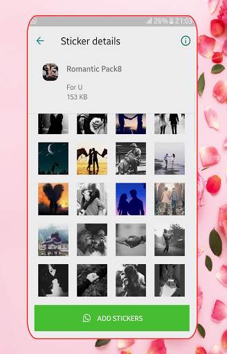 💝New Romantic Stickers for WhatsApp ♥️ screenshot 7