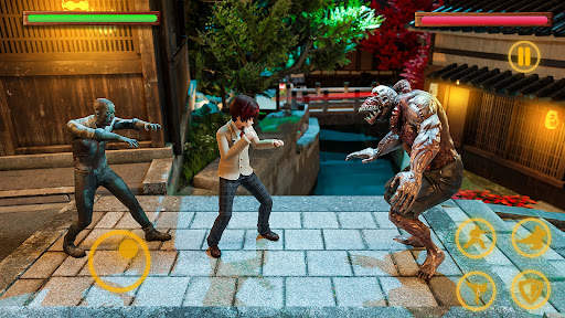 Anime Boy Zombie Fighting Game screenshot 4