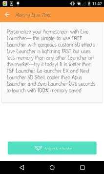 Clean font #3 - Live Launcher screenshot 1