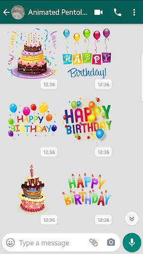 Stickers Happy birthday Animated for whatsapp🎊 screenshot 3