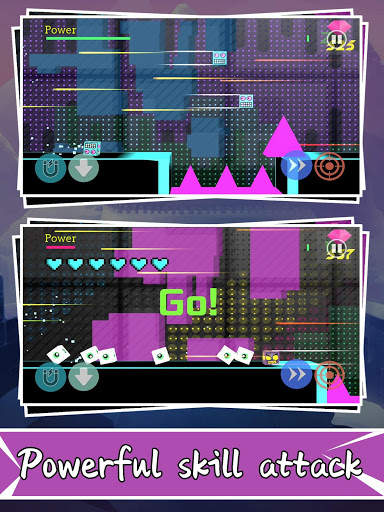 Crazy forward-funny click square jump combat game screenshot 4