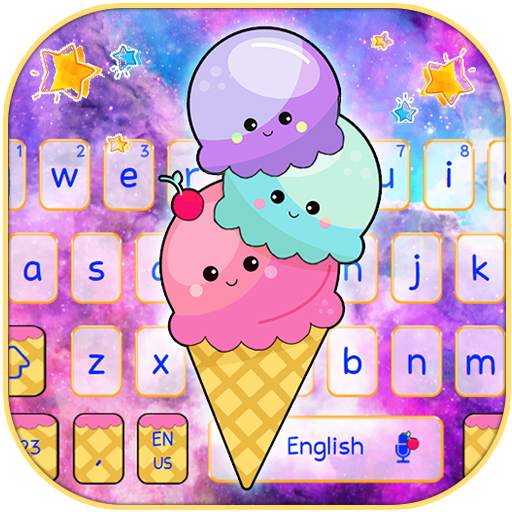 Galaxy Icecream Keyboard Theme 10001001