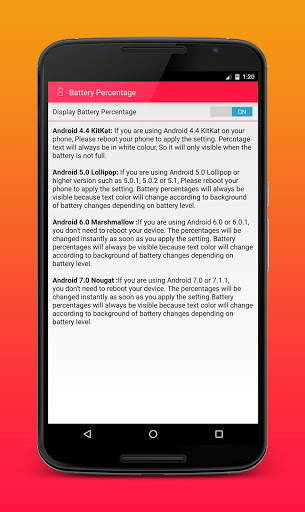Battery Percentage screenshot 2