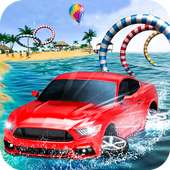 Crazy Water Surfing Car Race logo