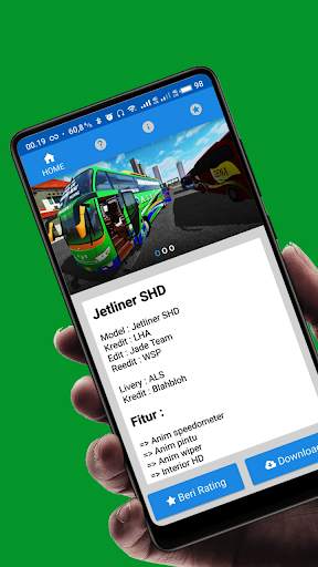 Mod BUSSID : Bus Jetliner SHD Livery ALS Terbaru screenshot 2