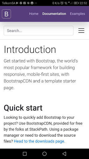 Bootstrap 4 screenshot 2