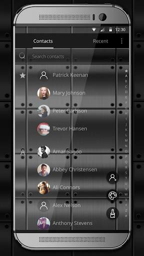 Dark Metal HD LauncherTheme screenshot 4