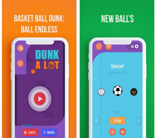 Basket Ball Dunk A Lot 2: Endless Game screenshot 1