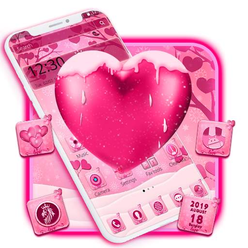 Pink Lovely Heart Theme 1.1.2