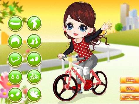 The little girl learn bicycle screenshot 5