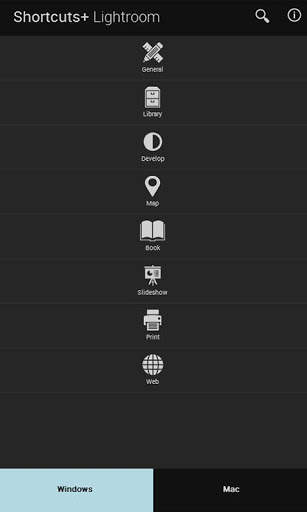 Shortcuts  Lightroom screenshot 2