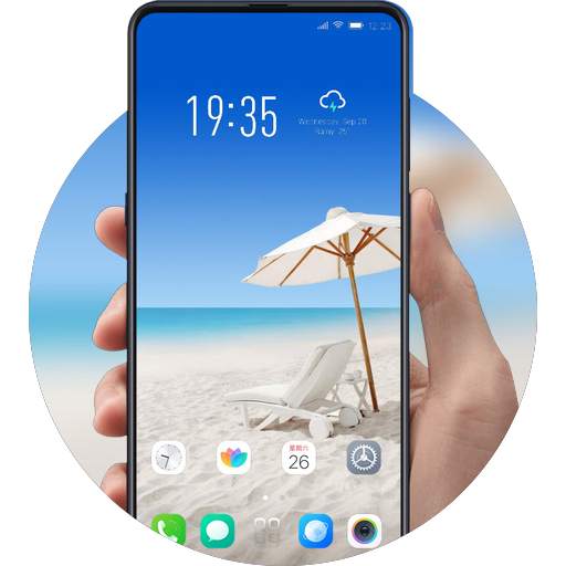 Theme for Y15 HD Beach Sun Wallpaper 2.0.51