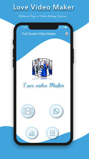 Love Video Maker : Full Screen Video Status Maker screenshot 1