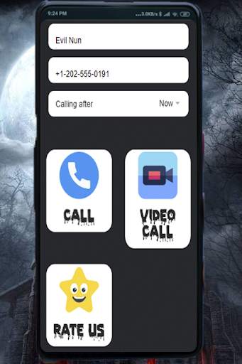 Scary Nun Fake Video Call-Nun game Simulation screenshot 3