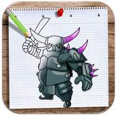 How to Draw and Colour Clash Of Clans 1.0