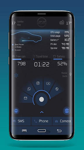 BlueCar Theme for Total Launcher screenshot 3