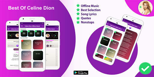 Best Of Celine Dion Offline Music & Lyrics स्क्रीनशॉट 1