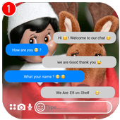 fake call and chat with Elf - prank أيقونة