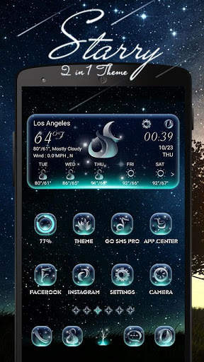 (FREE) Starry 2 In 1 Theme screenshot 1