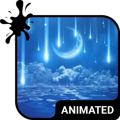 Star Rain Animated Keyboard   Live Wallpaper icon