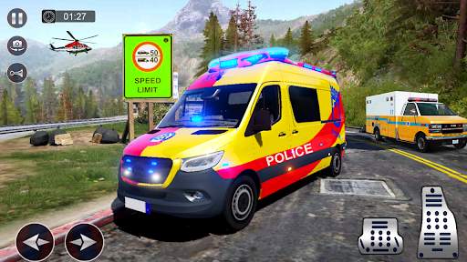 Us Police Van Chasing Simulator: Car Driving 3D screenshot 2
