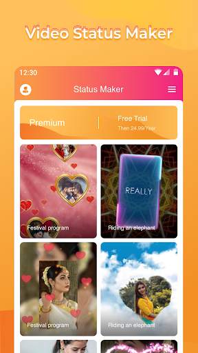 Tik Editor: Video Status Maker screenshot 1