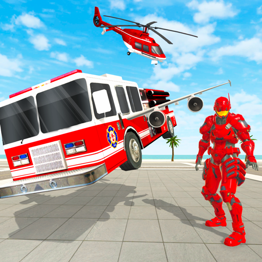 Fire Truck Robot Transform - F icon