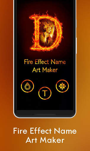 Fire Text Name Art 3D - Fire Photo Frames screenshot 2