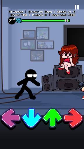 FNF Music Combat Stickman Mod screenshot 1