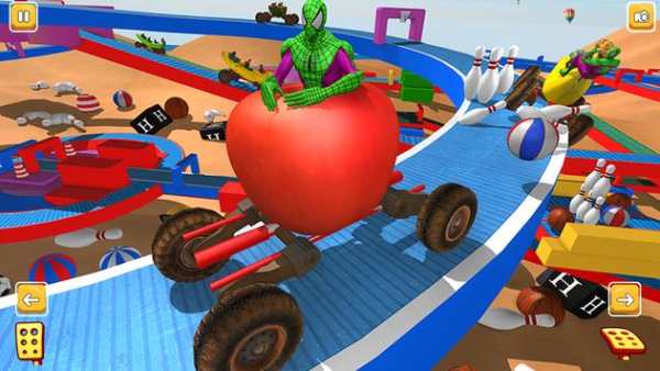 Superhero Apple Car Racing Games Android (Beta) screenshot 5