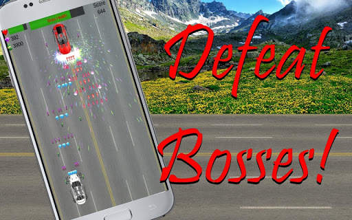 Aggressive Driving: 2D Car Shooting Adventure screenshot 3