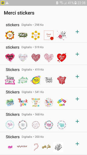 Thank you stickers for WhatsApp screenshot 1