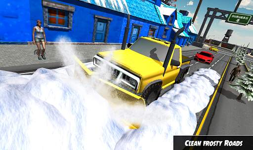 Heavy Snow Plow Clean Road Sim screenshot 11